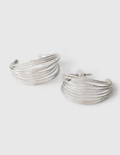 Multi Hoop Oorbellen Zilver
