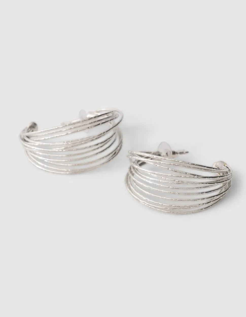 Multi Hoop Oorbellen Zilver