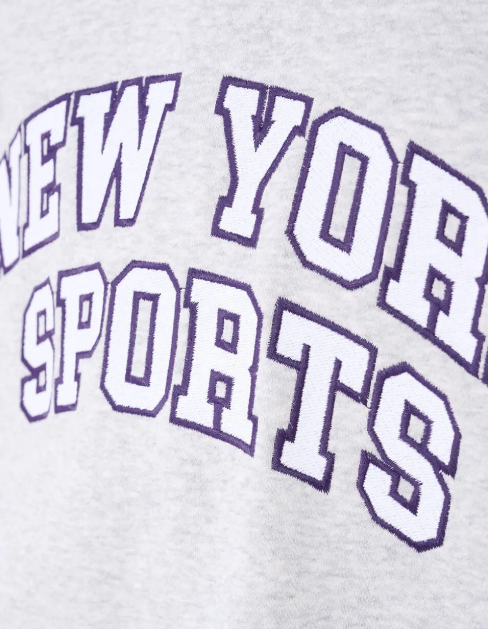 New York Artwork Sweater Lichtgrijs