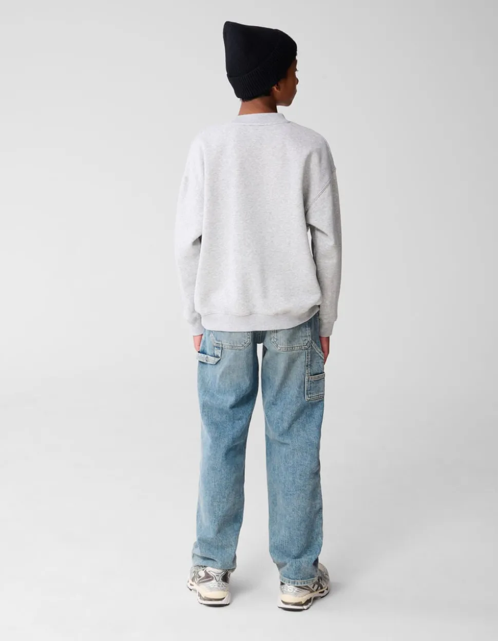 New York Artwork Sweater Lichtgrijs