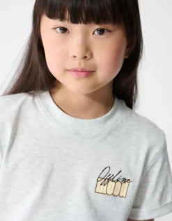 Offline Mood Artwork T-shirt Lichtgrijs