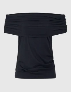 Off Shoulder Top Zwart