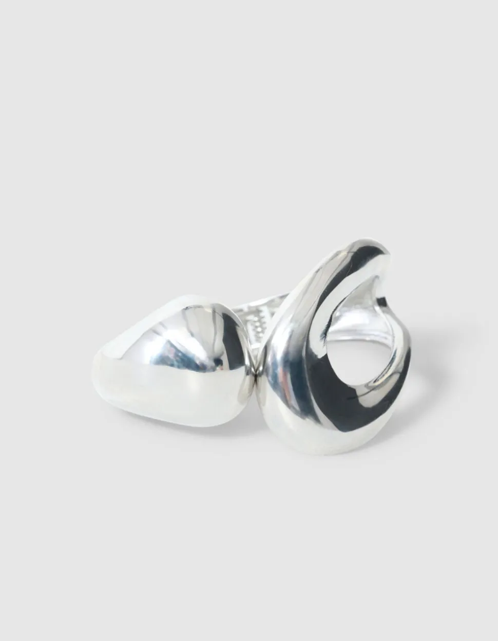 Organic Bangle Armband Zilver