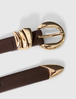 Organische Loop Riem Bruin