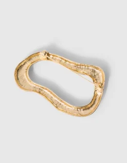 Organische Open Broche Goud