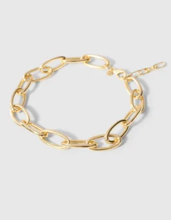 Oval Chain Ketting Goud