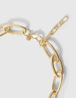 Oval Chain Ketting Goud