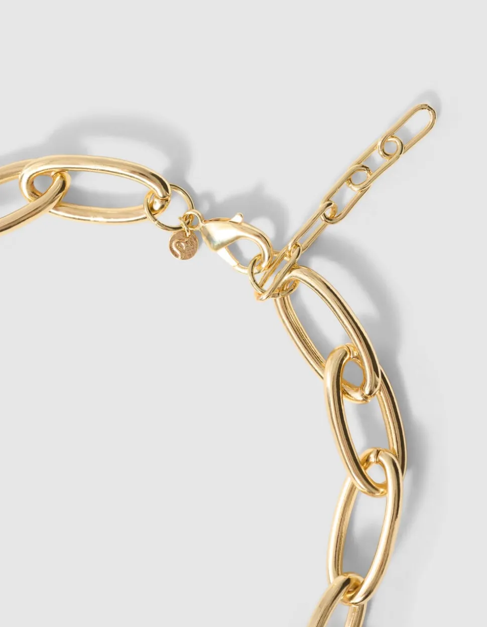 Oval Chain Ketting Goud