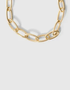 Oval Chain Ketting Goud