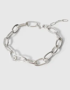 Oval Chain Ketting Zilver