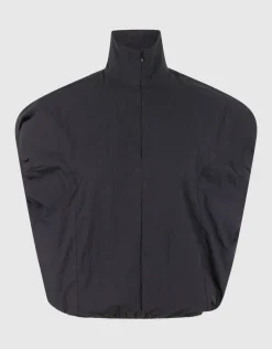 Oversized Balloon Fit Blouse Zwart