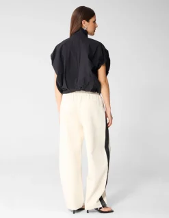 Oversized Balloon Fit Blouse Zwart
