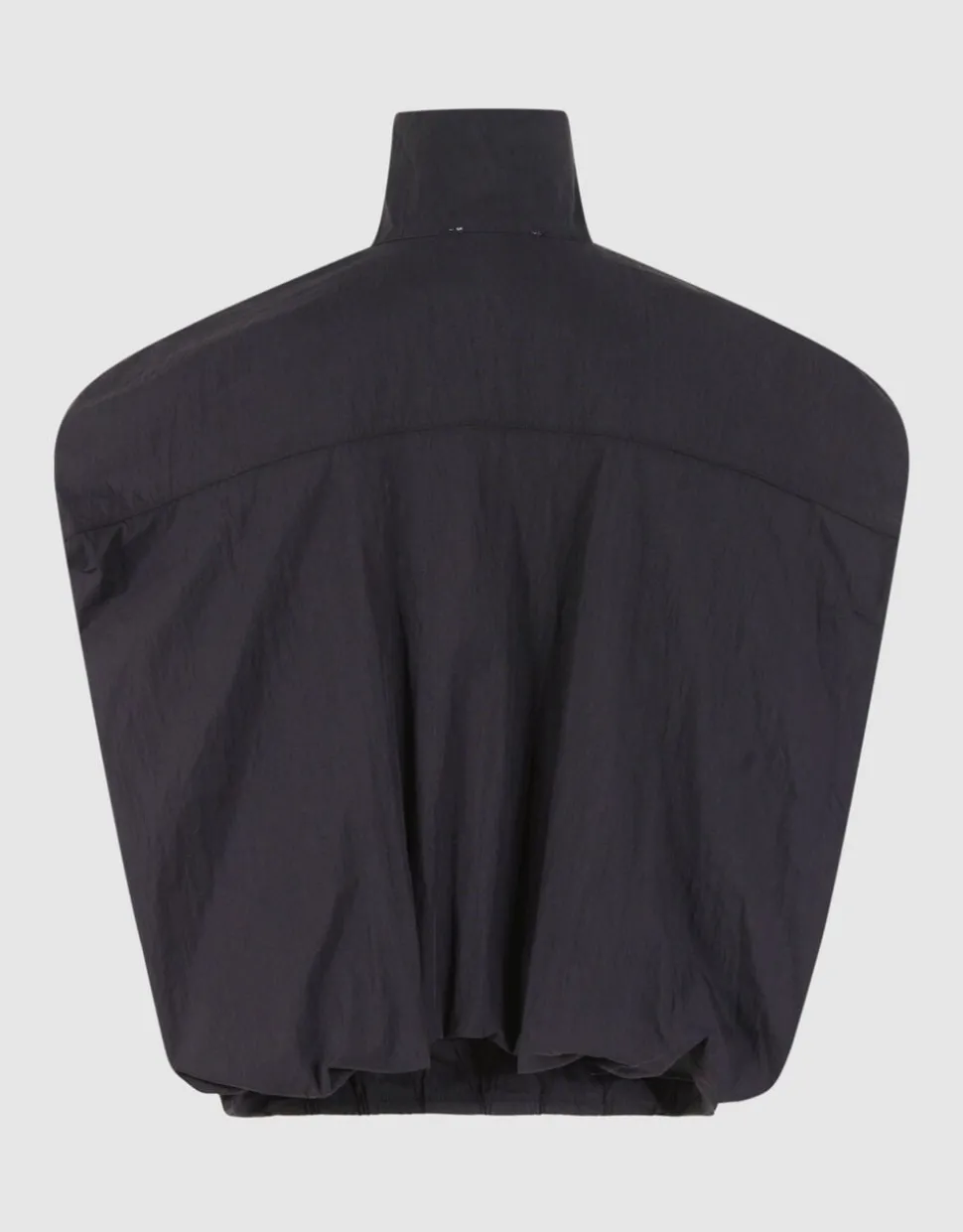 Oversized Balloon Fit Blouse Zwart