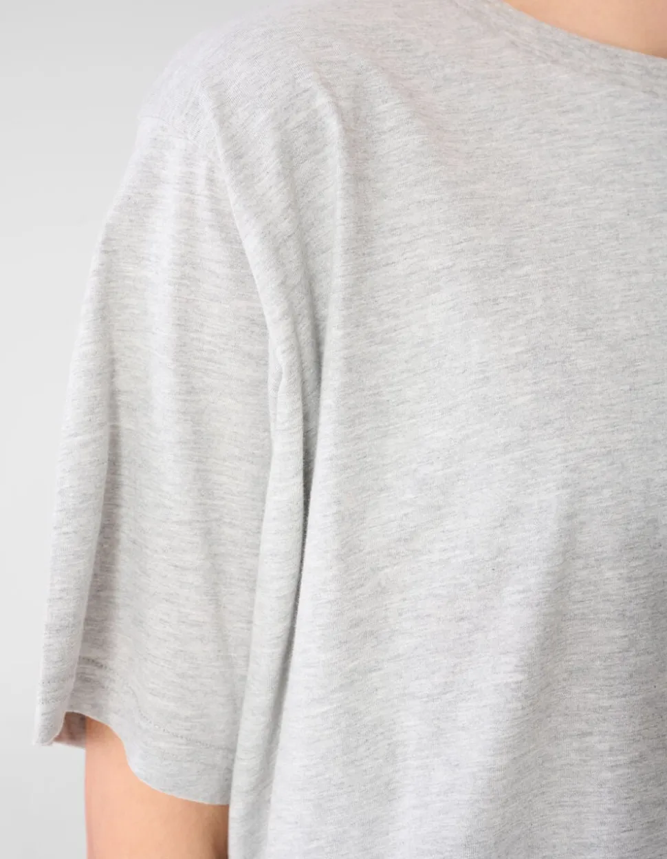 Oversized Balloon T-shirt Lichtgrijs