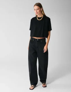 Oversized Balloon T-shirt Zwart