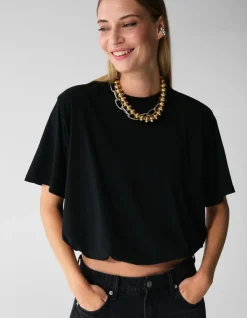 Oversized Balloon T-shirt Zwart