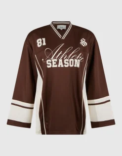 Oversized Baseball Longsleeve Top Bruin