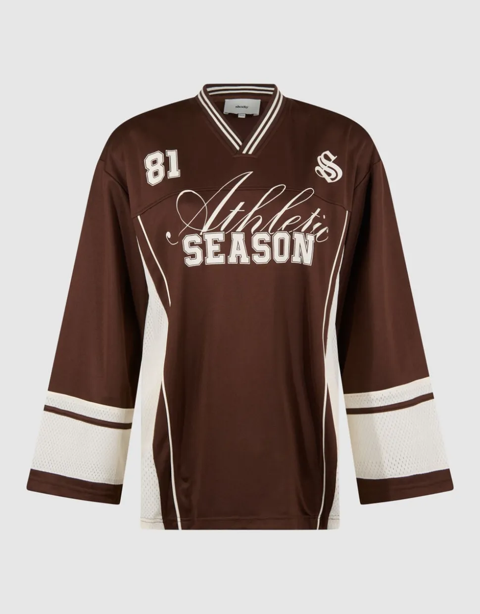 Oversized Baseball Longsleeve Top Bruin