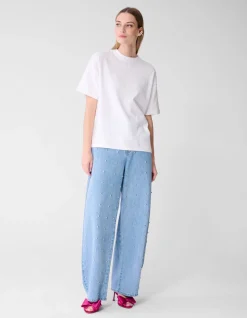 Oversized Basis T-shirt Wit