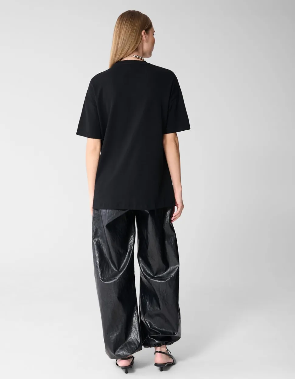 Oversized Basis T-shirt Zwart