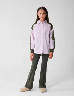 Oversized Bomber Blouse Lichtpaars