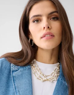 Oversized Denim Blazer Mediumstone