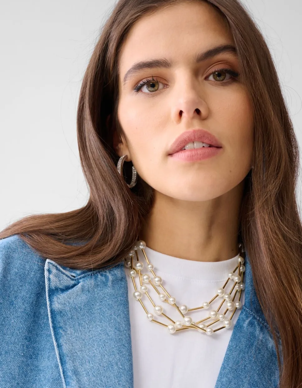 Oversized Denim Blazer Mediumstone