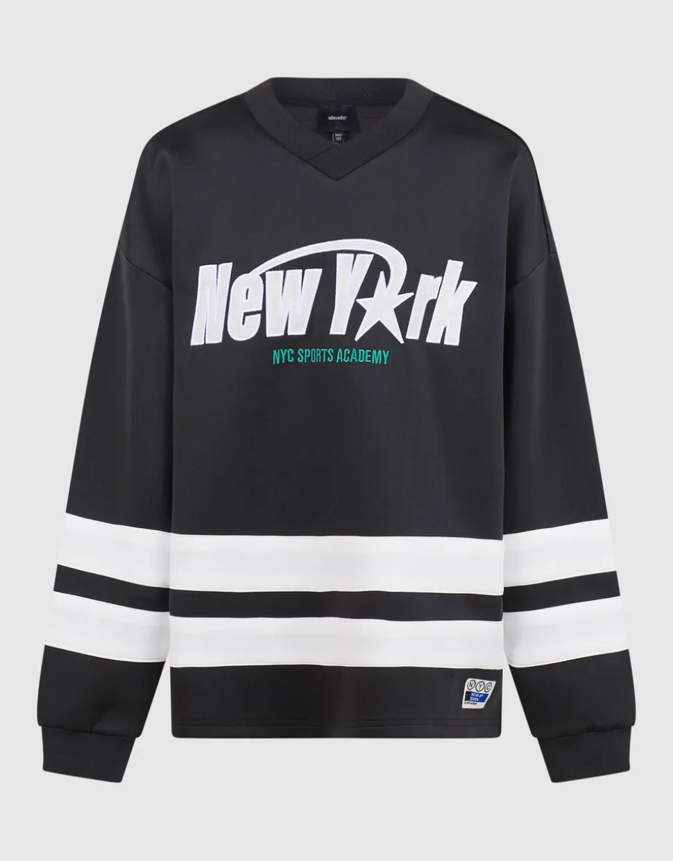 Oversized Fit Artwork Sweater Zwart