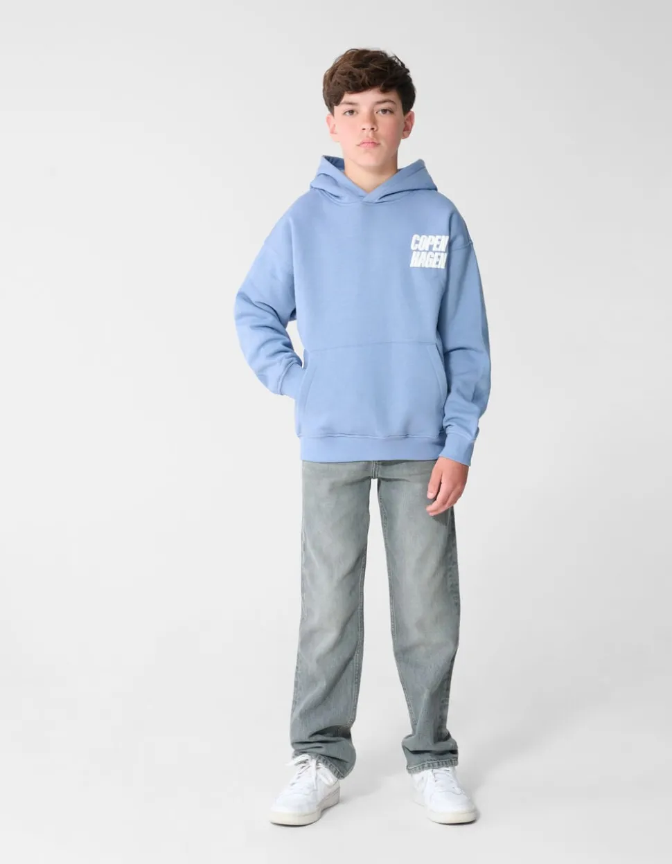 Oversized Fit Copenhagen Hoodie Blauw