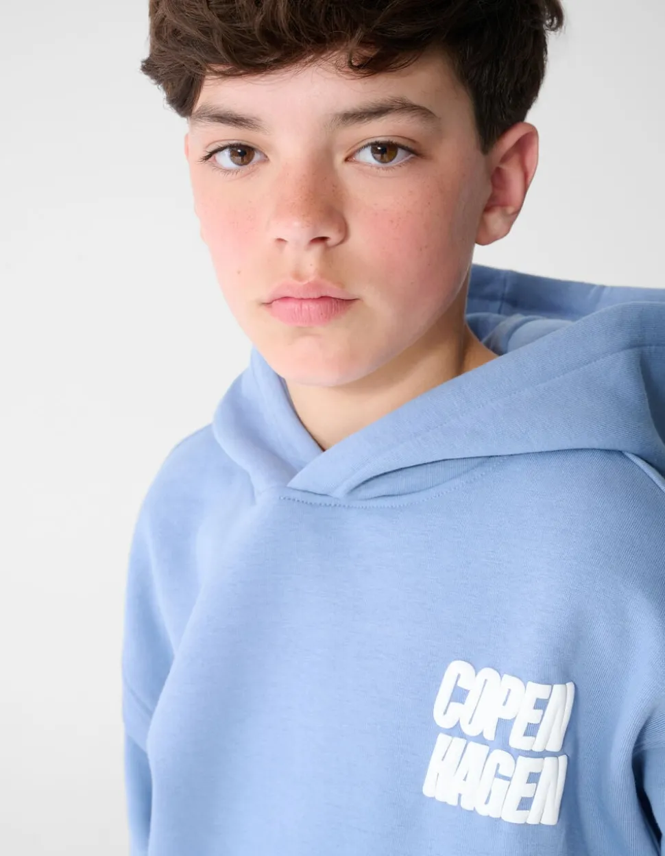 Oversized Fit Copenhagen Hoodie Blauw