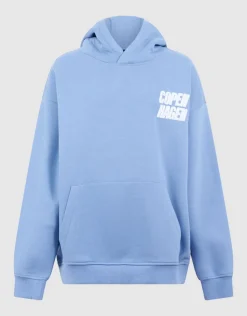 Oversized Fit Copenhagen Hoodie Blauw