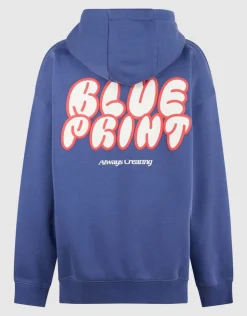 Oversized Fit Hoodie Blauw