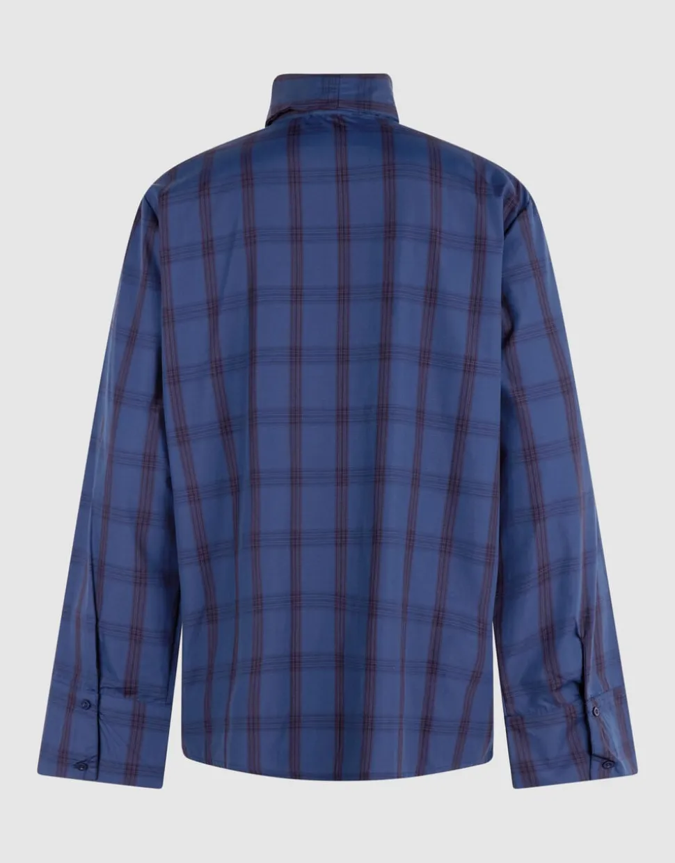 Oversized Fit Scarf Blouse Blauw