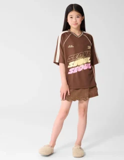 Oversized Fit Seoul Baseball T-shirt Bruin