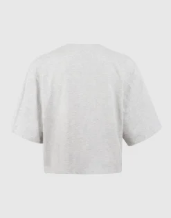 Oversized Logo T-shirt Lichtgrijs By Mieke