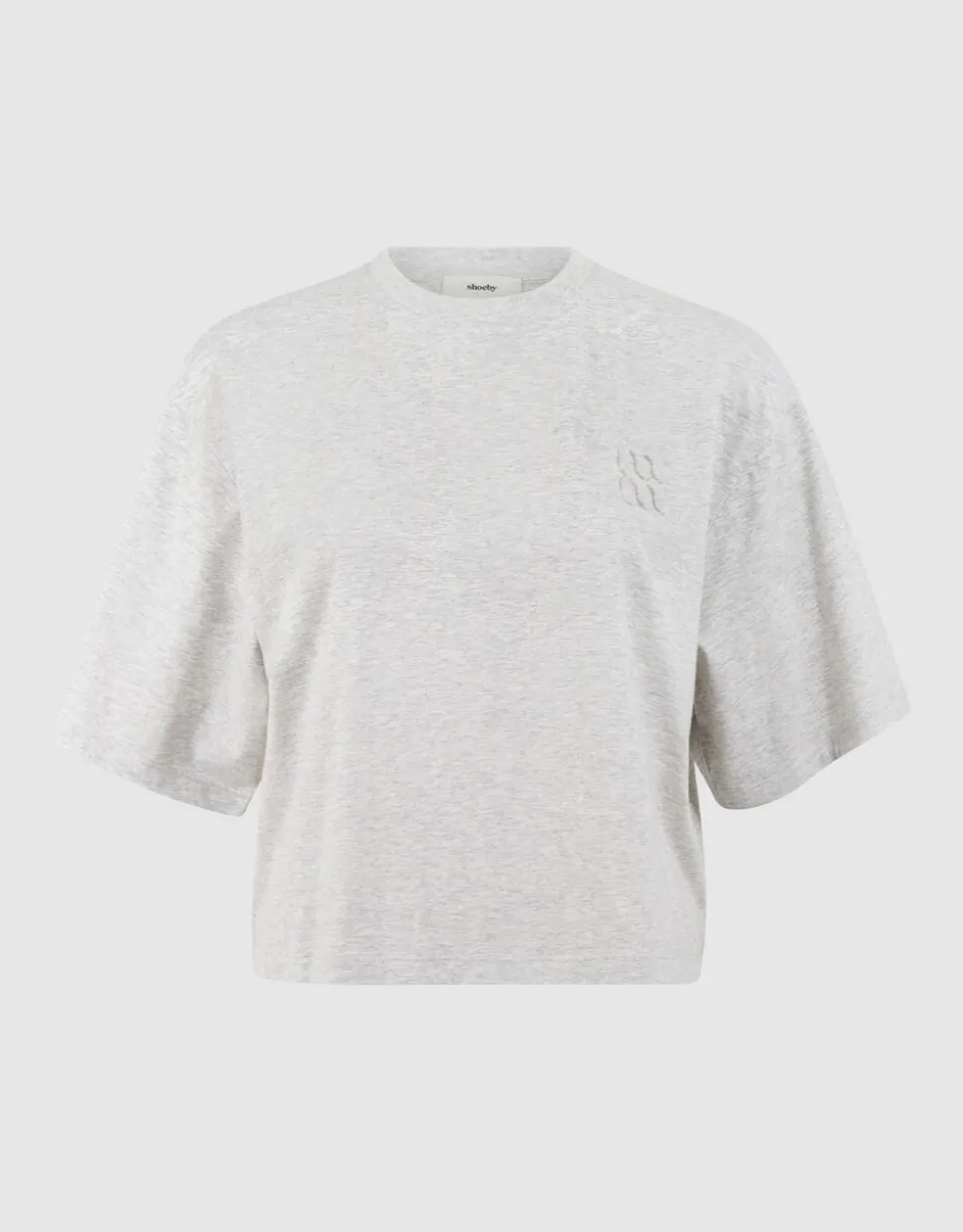 Oversized Logo T-shirt Lichtgrijs By Mieke