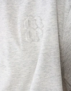 Oversized Logo T-shirt Lichtgrijs By Mieke