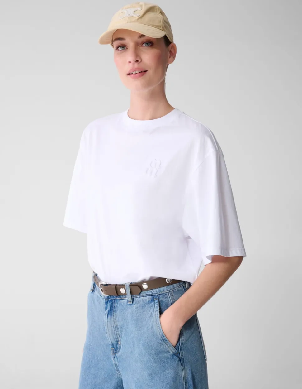 Oversized Logo T-shirt Wit By Mieke