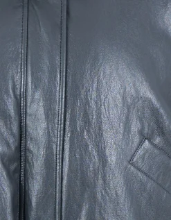 Oversized Puffer Jack Donkergrijs
