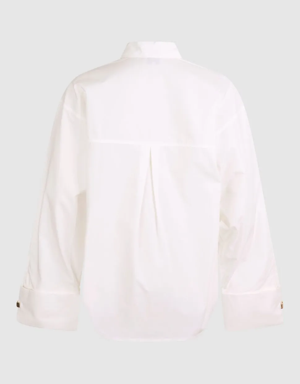 Oversized Ring Cuff Blouse Wit