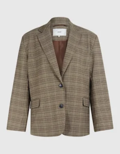 Oversized Ruiten Blazer Bruin