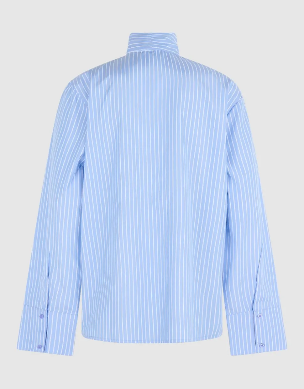 Oversized Scarf Blouse Lichtblauw