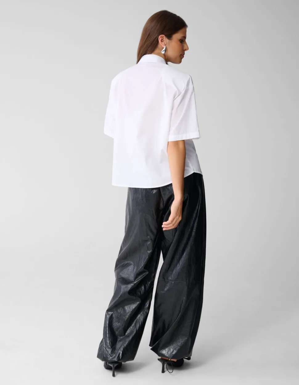 Oversized Solid Blouse Wit