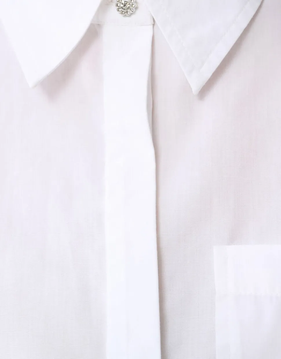 Oversized Solid Blouse Wit