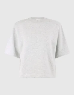Oversized Sweat T-shirt Lichtgrijs