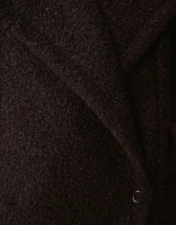 Oversized Teddy Gilet Donkerbruin