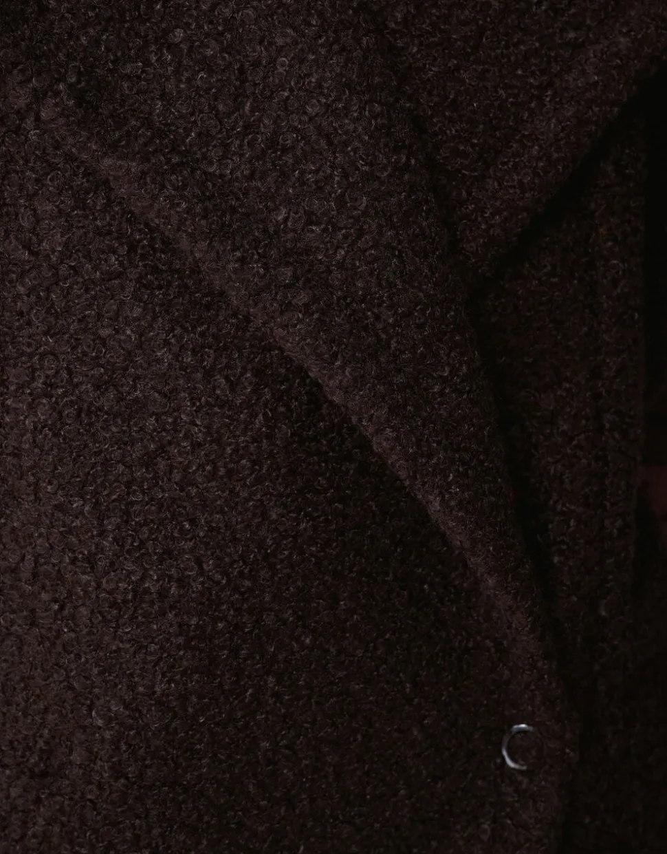 Oversized Teddy Gilet Donkerbruin
