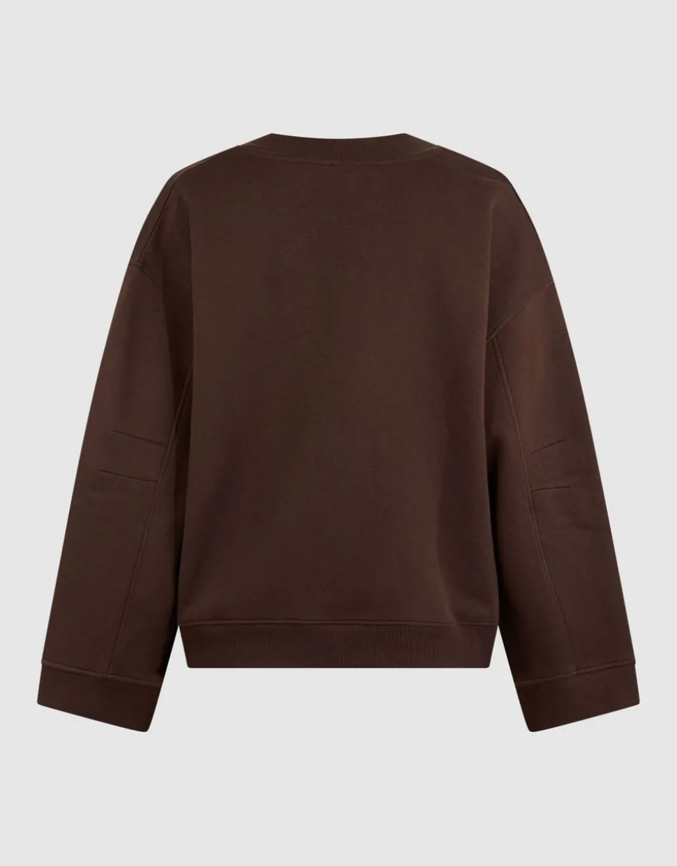 Oversized V-hals Sweater Donkerbruin