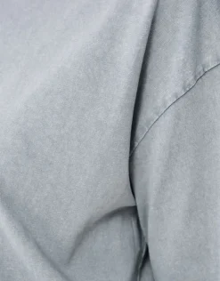 Oversized Washed T-shirt Lichtgrijs