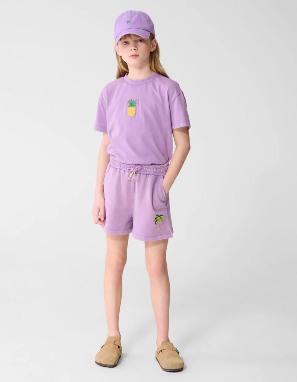 Palm Washed Short Paars
